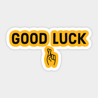 Good Luck Message. Sticker